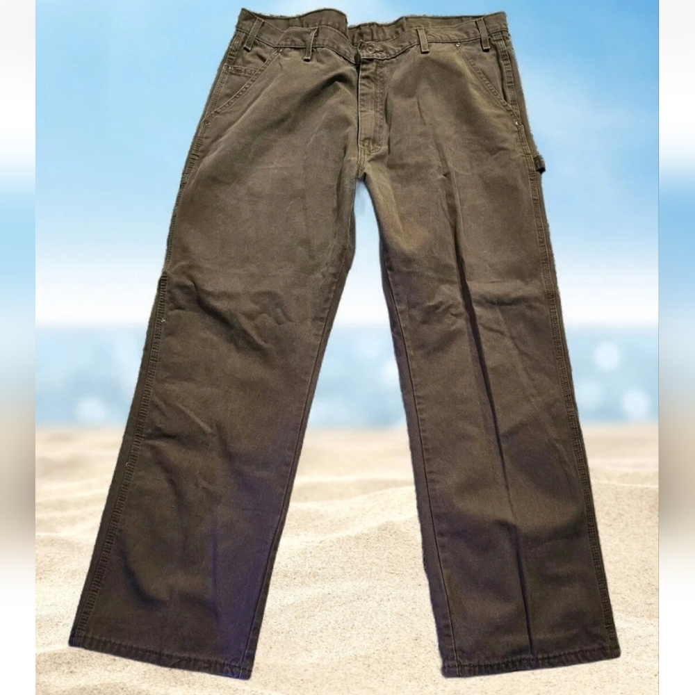 Dickies Jeans Vintage Y2k Utility Cargo 40x30 Brown Relaxed Canvas Gorpcore